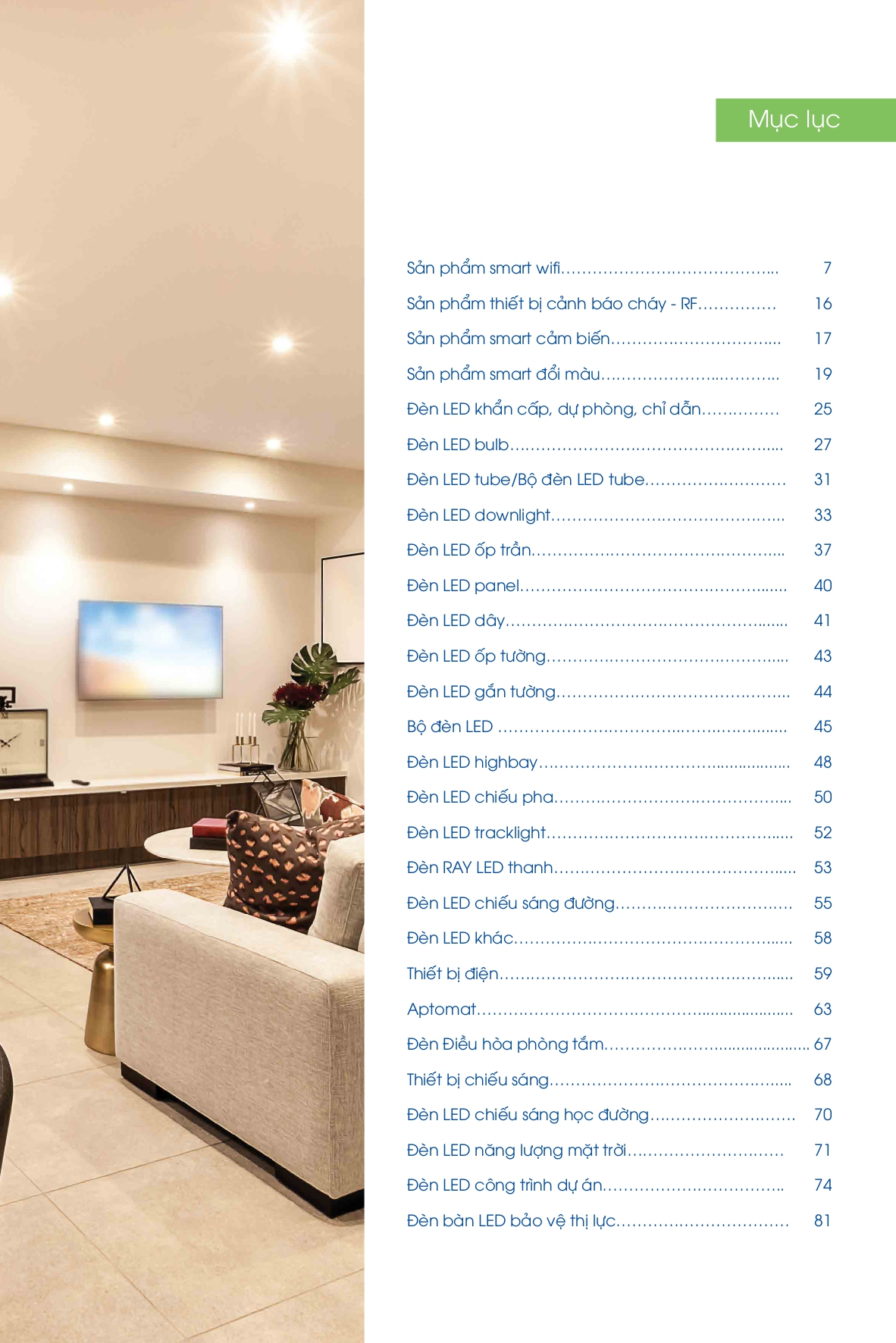 Bảng giá đèn LED Rạng Đông mới nhất